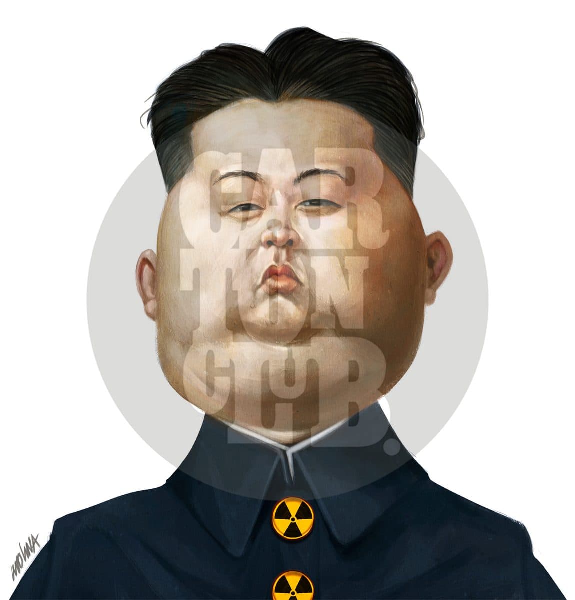 Kim Jong Un, cartón de PxMolina