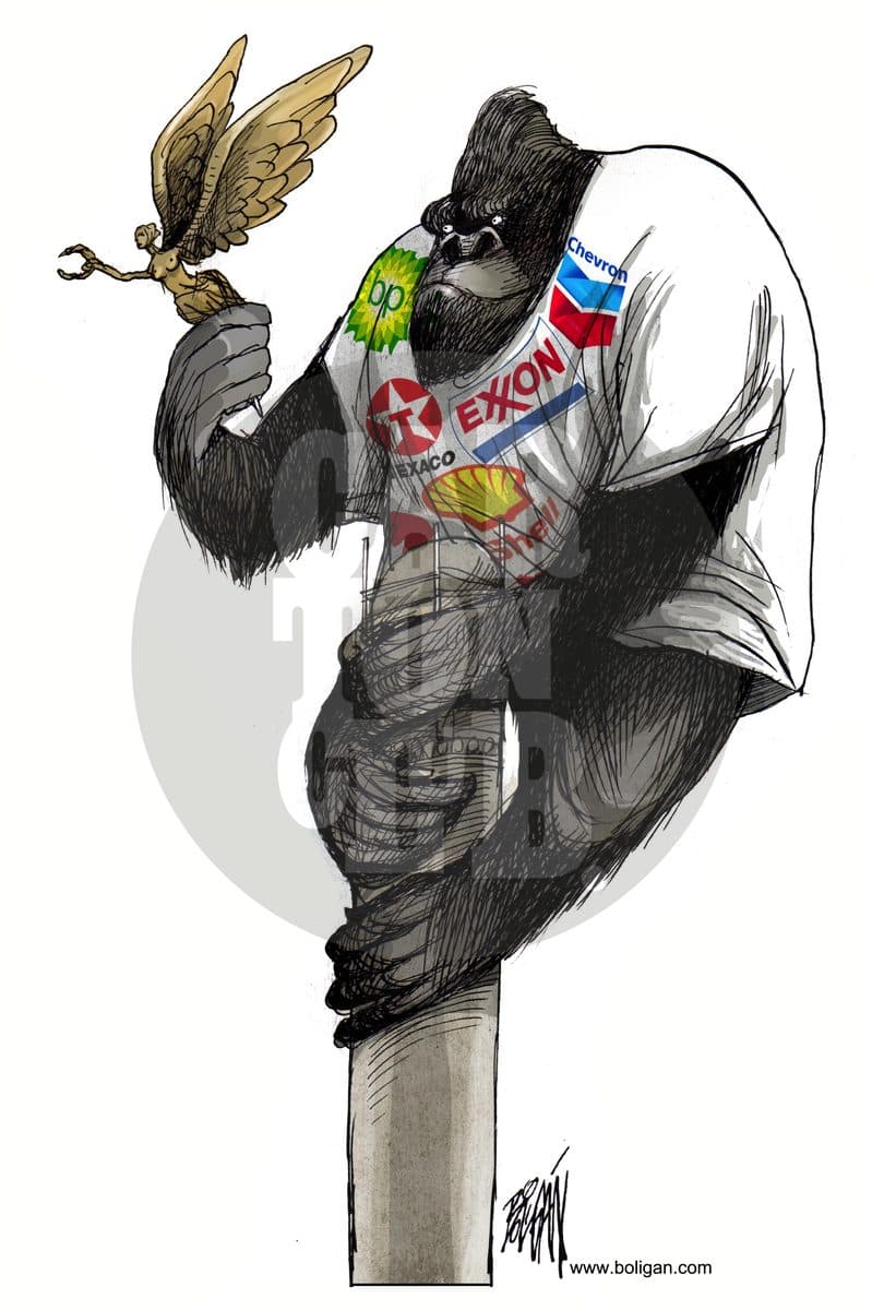 Kong la independencia, cartón de Ángel Boligán