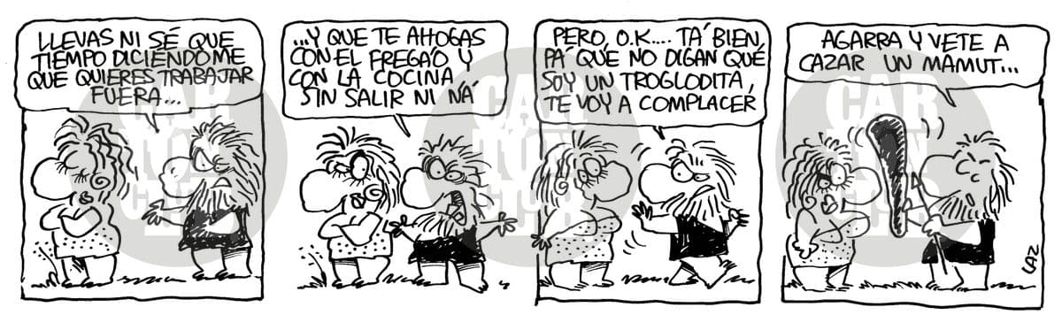 Kromañónicas, cartón de Laz