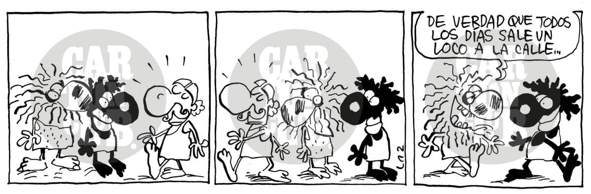 Kromañónicas, cartón de Laz