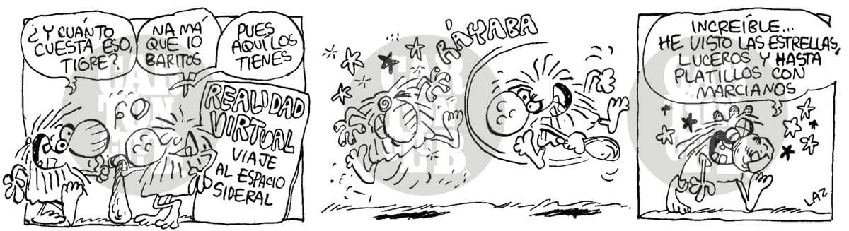 Kromañónicas, cartón de Laz