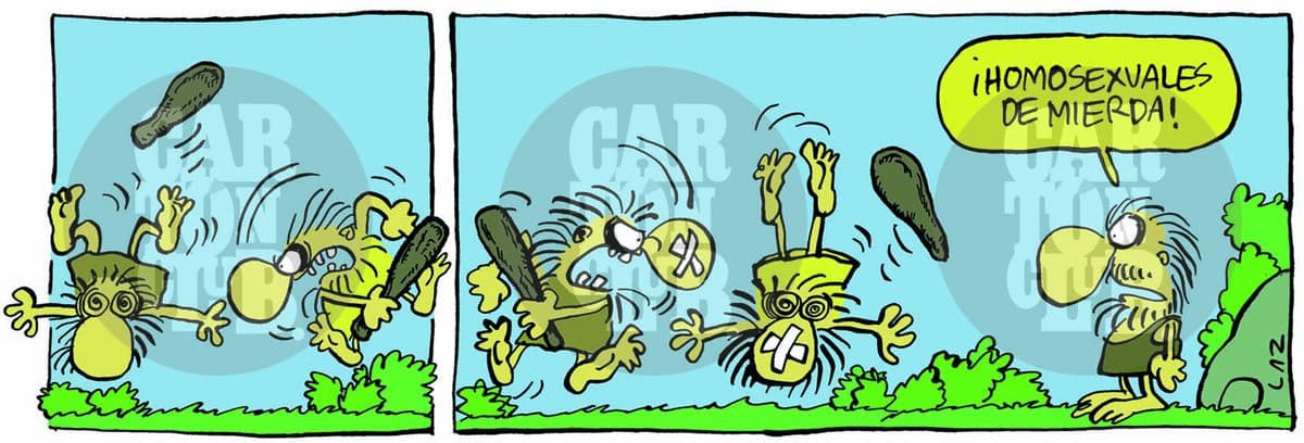kromañónicas, cartón de Laz