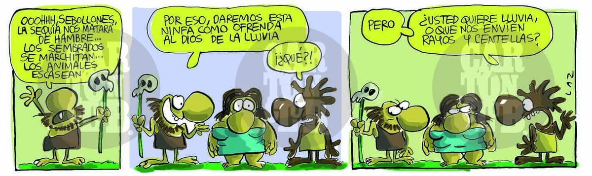 kromañónicas, cartón de Laz