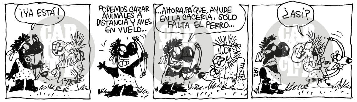 Kromañónicas, cartón de Laz