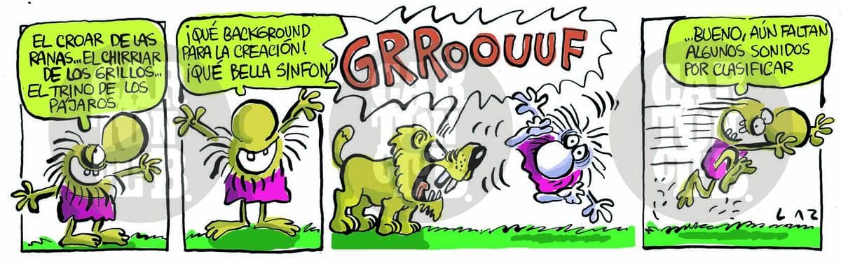 kromañónicas, cartón de Laz
