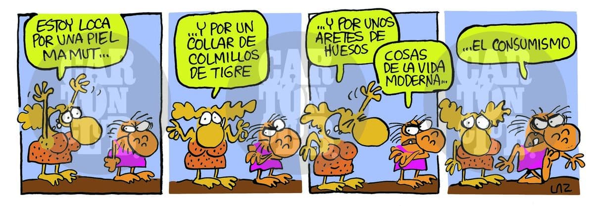 kromañónicas, cartón de Laz
