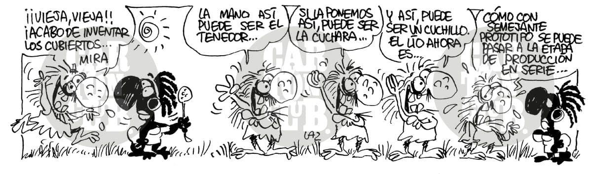 Kromañónicas, cartón de Laz
