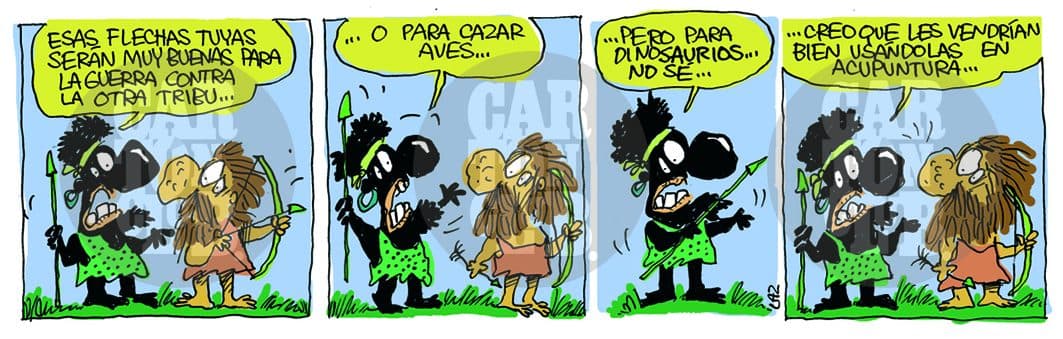 kromañónicas, cartón de Laz