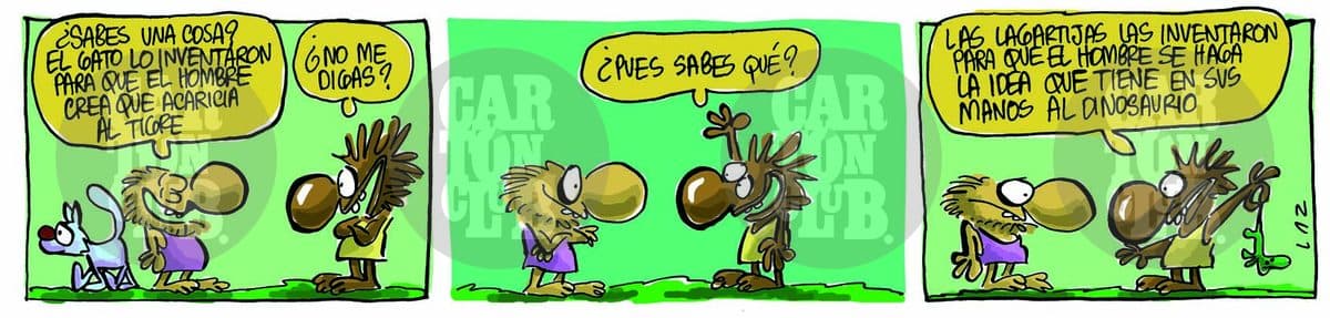kromañónicas, cartón de Laz