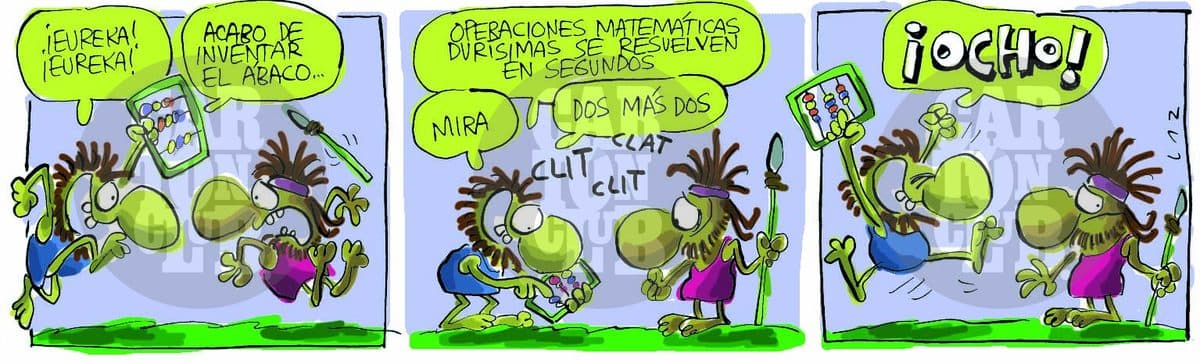 kromañónicas, cartón de Laz