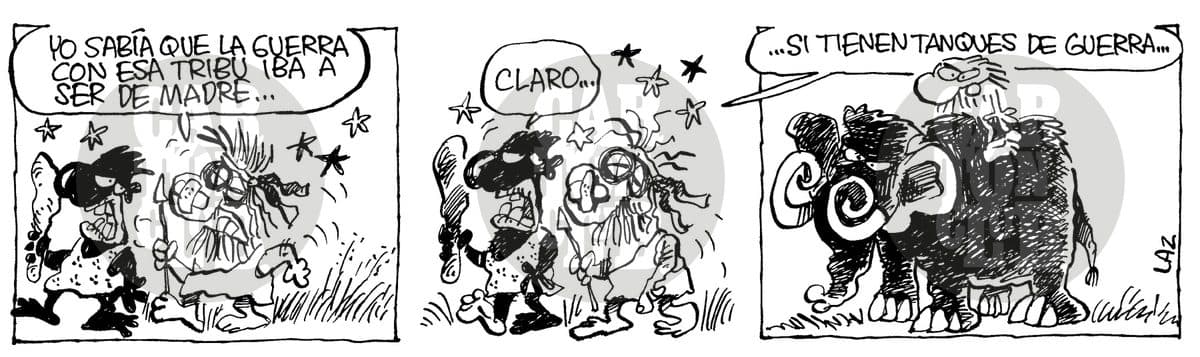 Kromañónicas, cartón de Laz