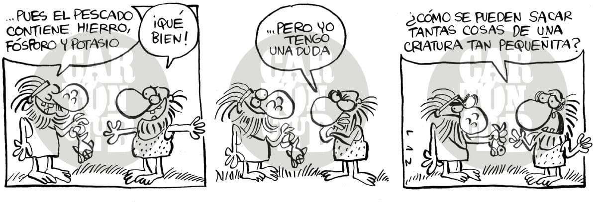 Kromañónicas, cartón de Laz