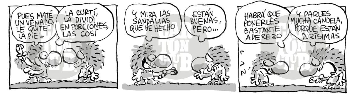kromañónicas sandalias