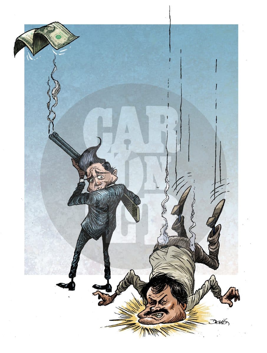 La captura., cartón de Darío Castillejos