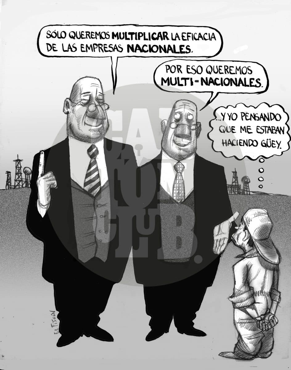 La explicacion, cartón de El Fisgón