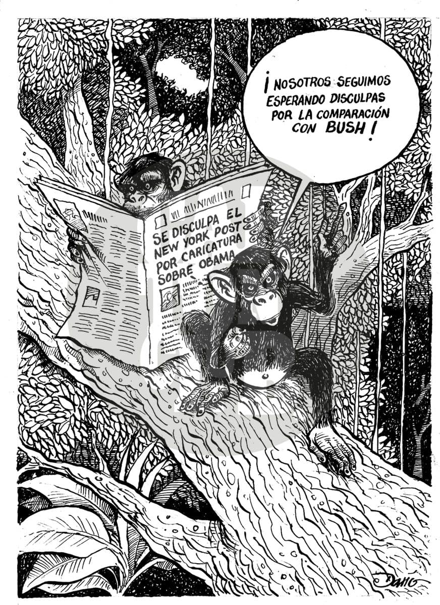 La ofensa vigente, cartón de Darío Castillejos
