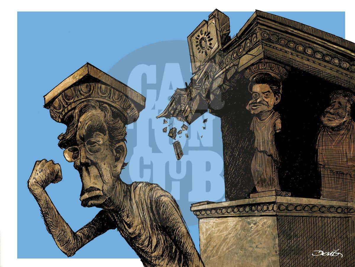 La renuncia, cartón de Darío Castillejos