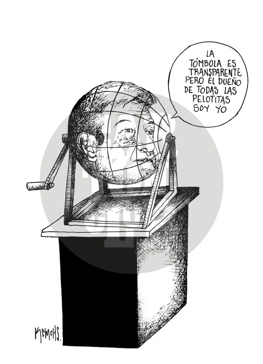 La vida es una tómbola, cartón de Kemchs