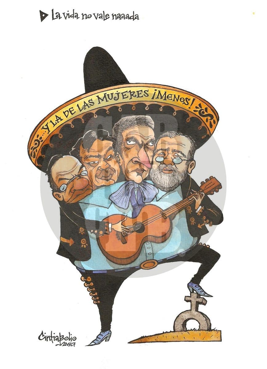 La vida no vale naaada, cartón de Cintia Bolio