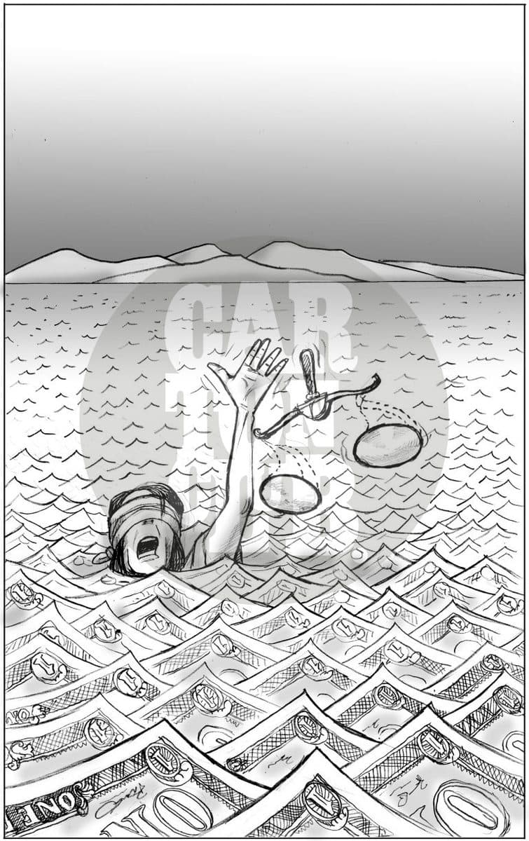 Laguna en legislacion electoral, cartón de El Fisgón