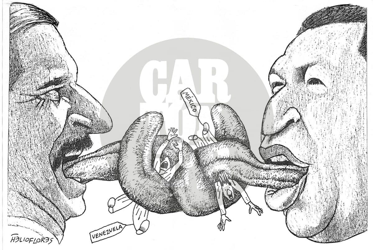 Lenguas Latinas, cartón de Helio Flores