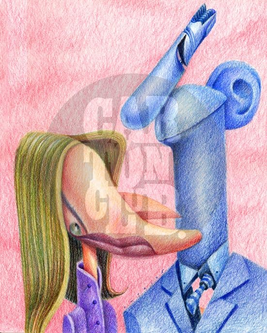 Leticia y el príncipe Felipe de España, cartón de Turcios