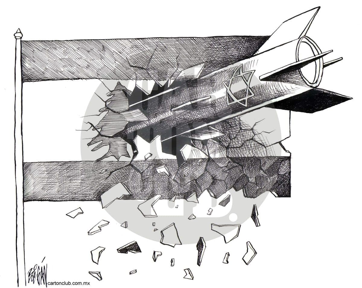 Libano, cartón de Ángel Boligán
