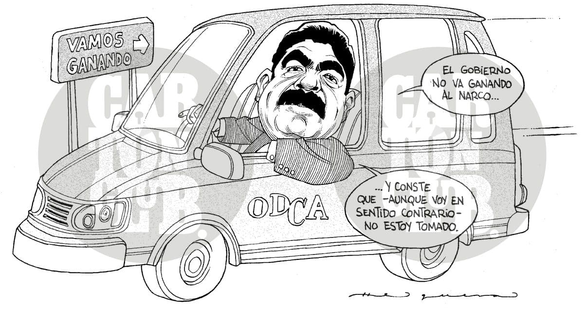 Los borrachos nunca mienten, cartón de Helguera
