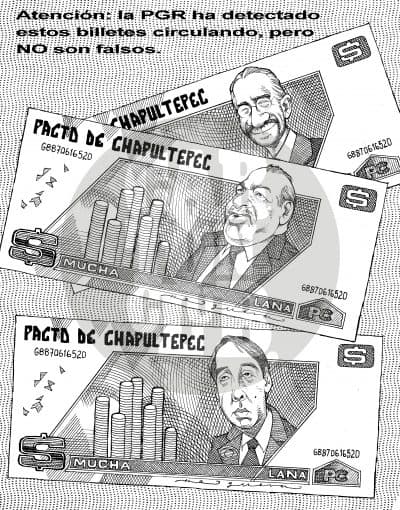 Los del dinero, cartón de Helguera