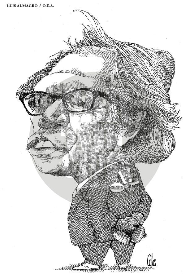 Luis Almagro, cartón de Cajas