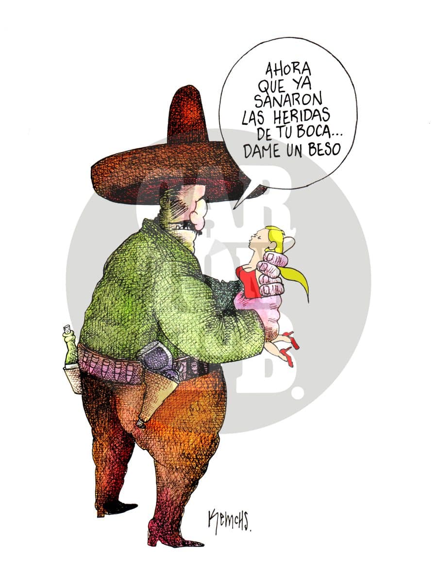 Machismo en decadencia, cartón de Kemchs