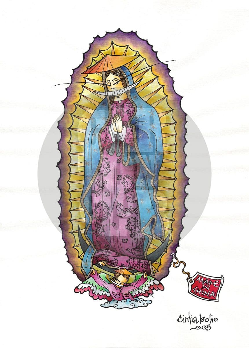 Made in China, cartón de Cintia Bolio
