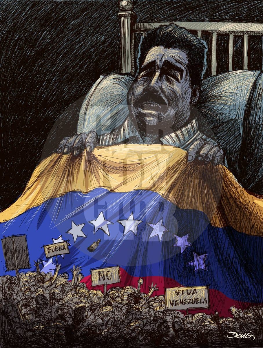 Maduro, cartón de Darío Castillejos