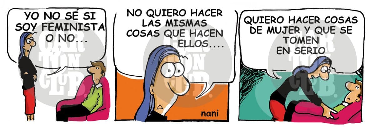 magola 562, quiero ser, cartón de Nani