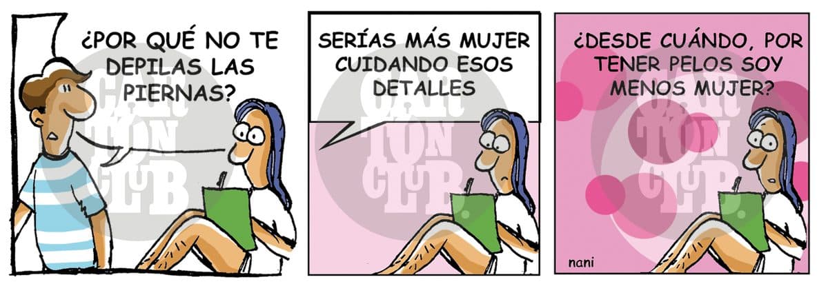 magola 604, pelos, cartón de Nani