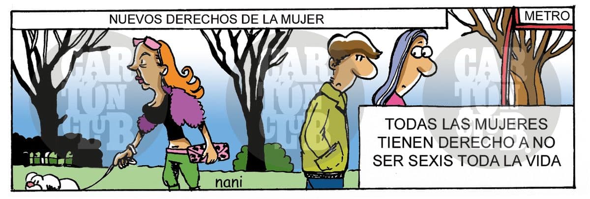 magola 609, nuevos derechos de la mujer, cartón de Nani