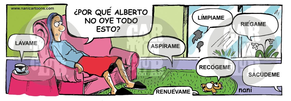 magola 620, no oye esto, cartón de Nani