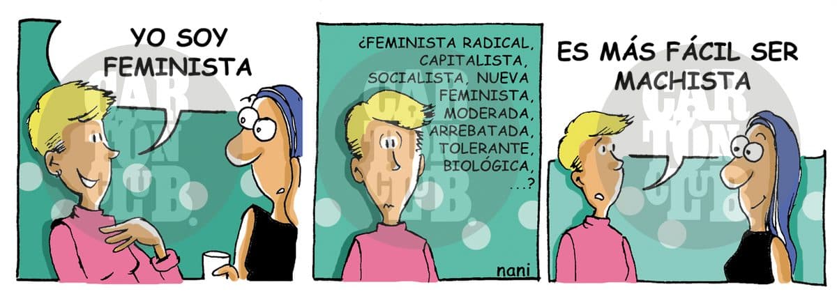 magola 657, facil ser machista, cartón de Nani