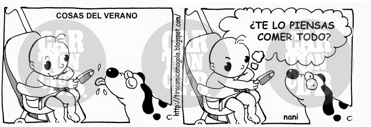magola cosas del verano, cartón de Nani