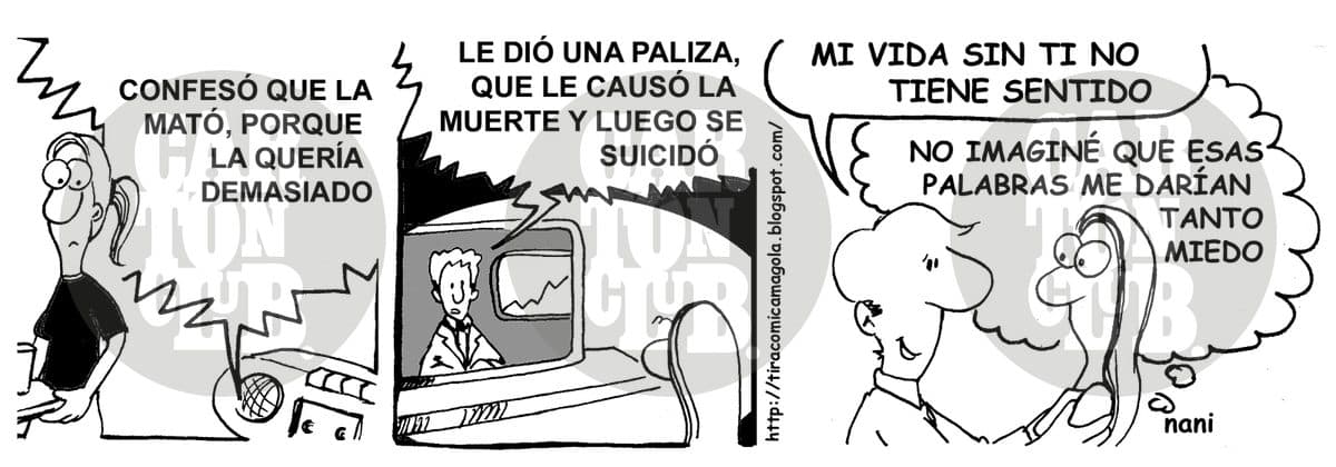magola demasiado amor, cartón de Nani