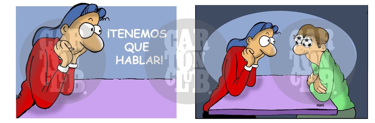 Magola la piernipeluda, cartón de Nani