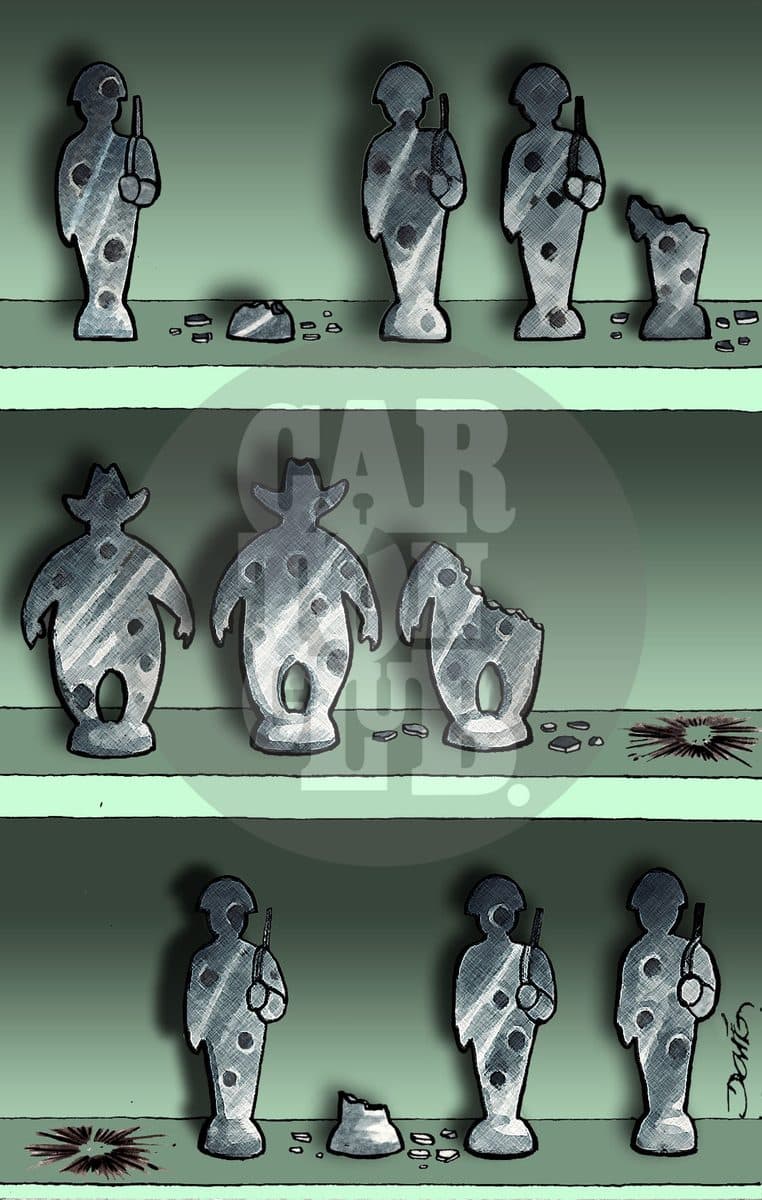 Más caídos