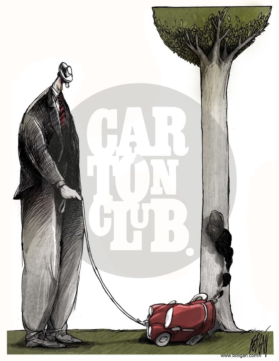 Mascotasmog, cartón de Ángel Boligán