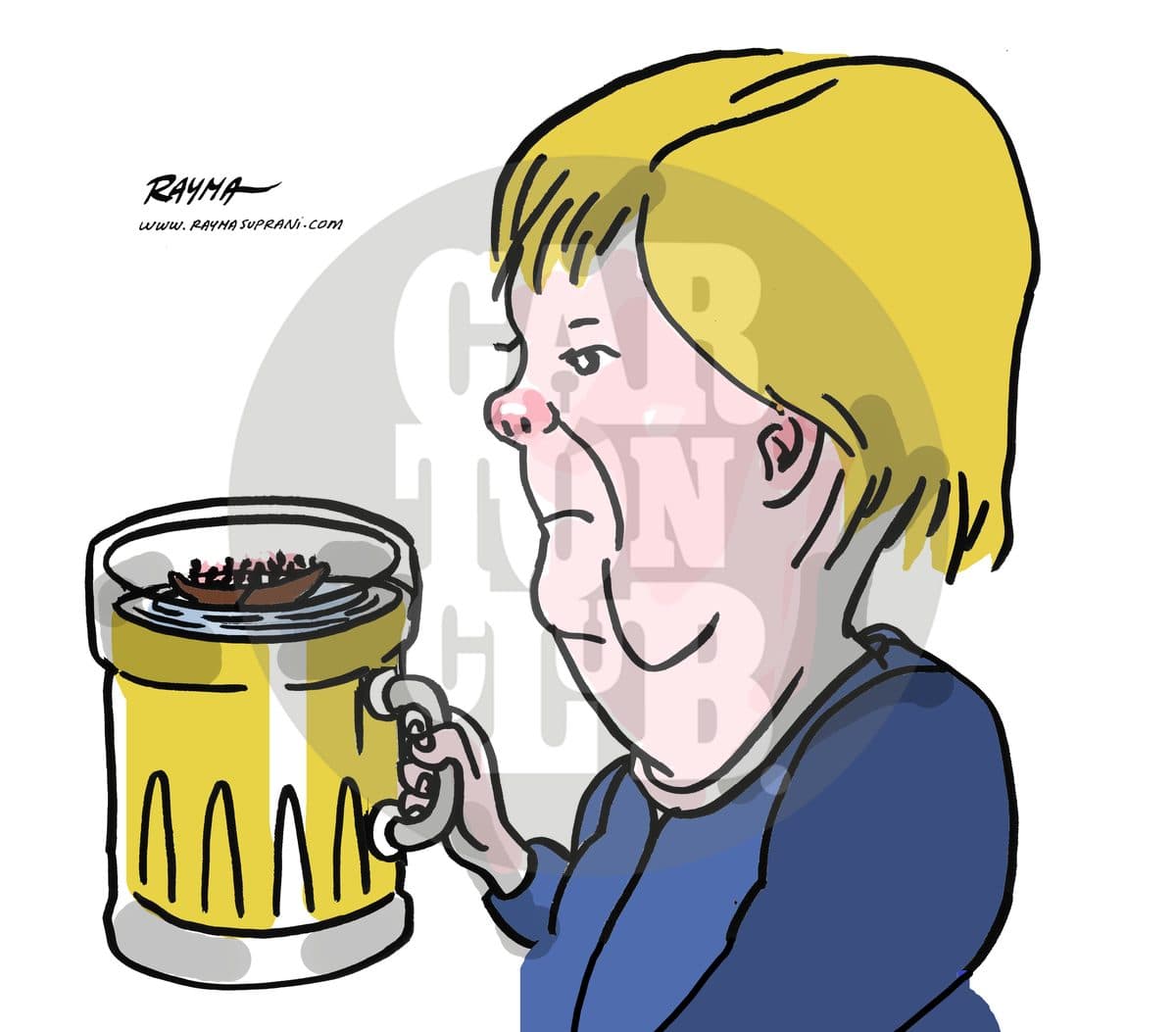Merkel y los inmigrantes