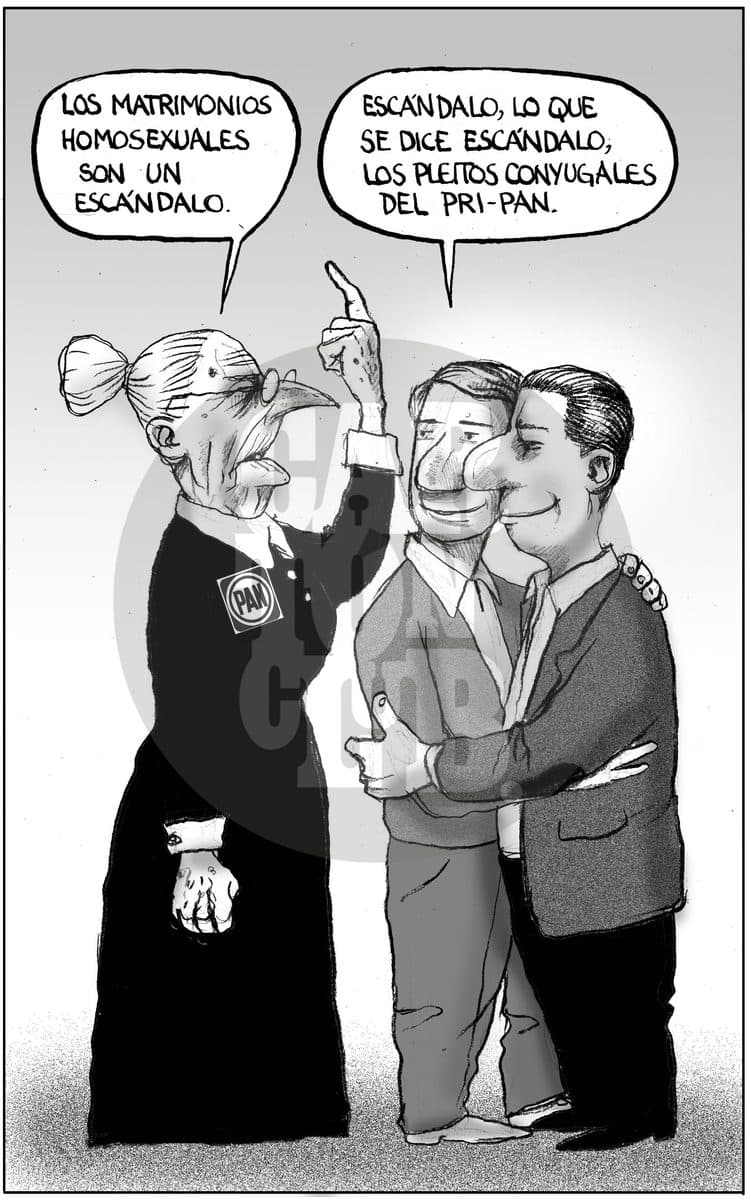 Mira quien habla, cartón de El Fisgón