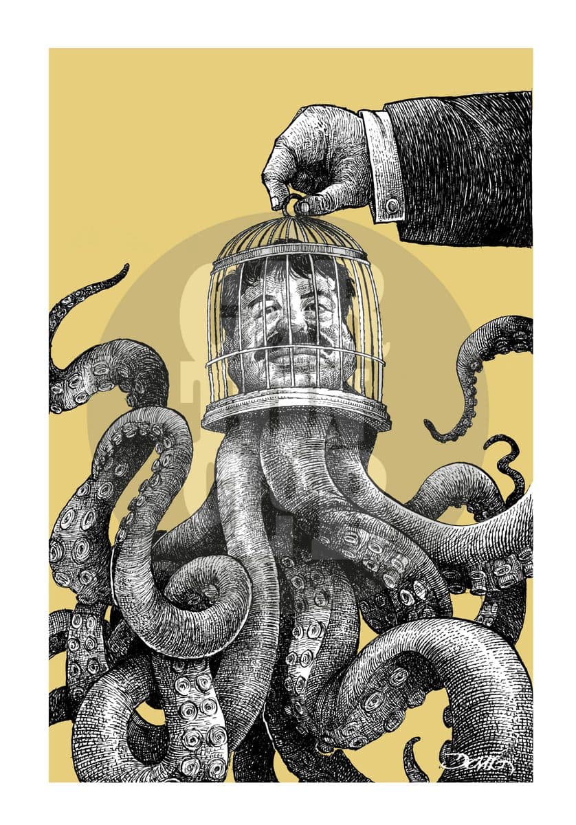 Misión cumplida, cartón de Darío Castillejos