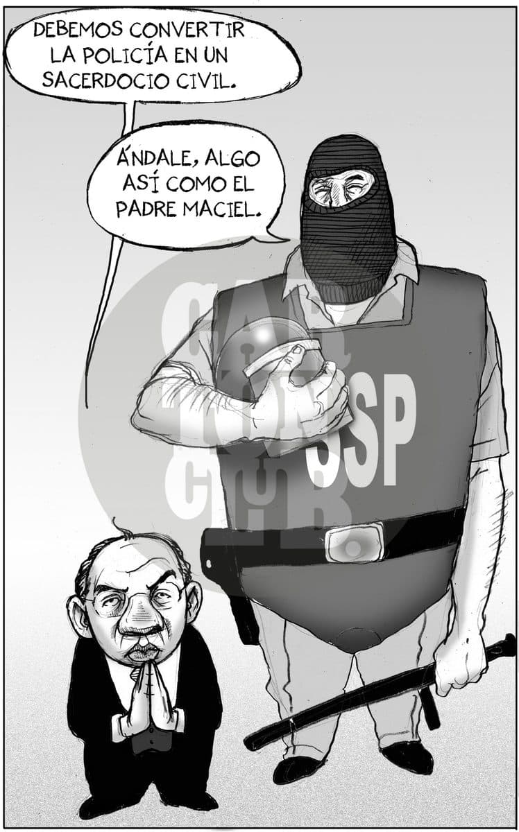 Modelo a seguir, cartón de El Fisgón