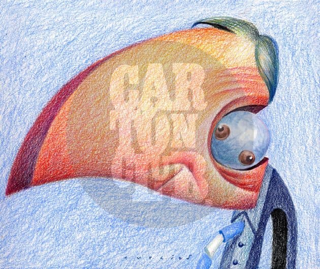 Nestor Kirchner, cartón de Turcios