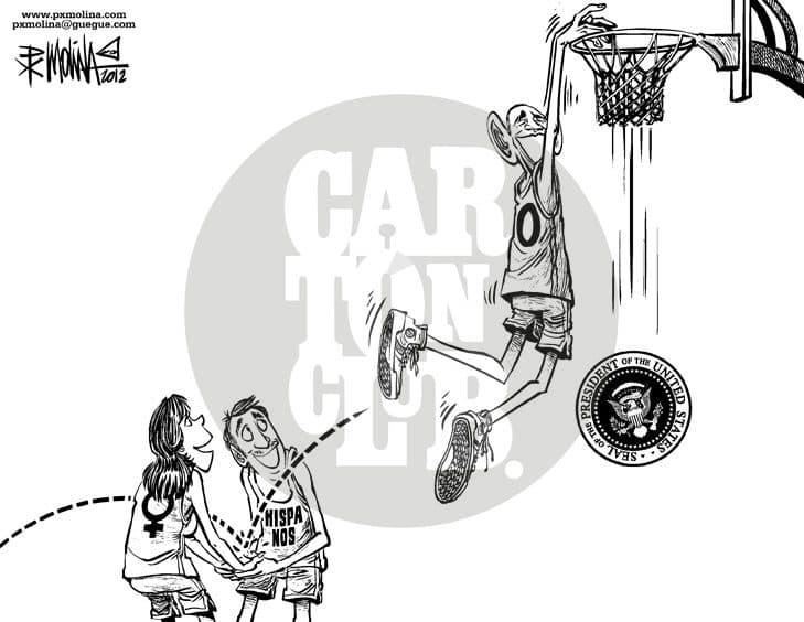 Obama, cartón de PxMolina
