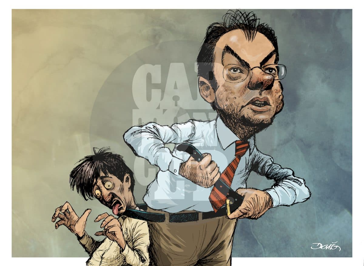 Otro apretoncito, cartón de Darío Castillejos